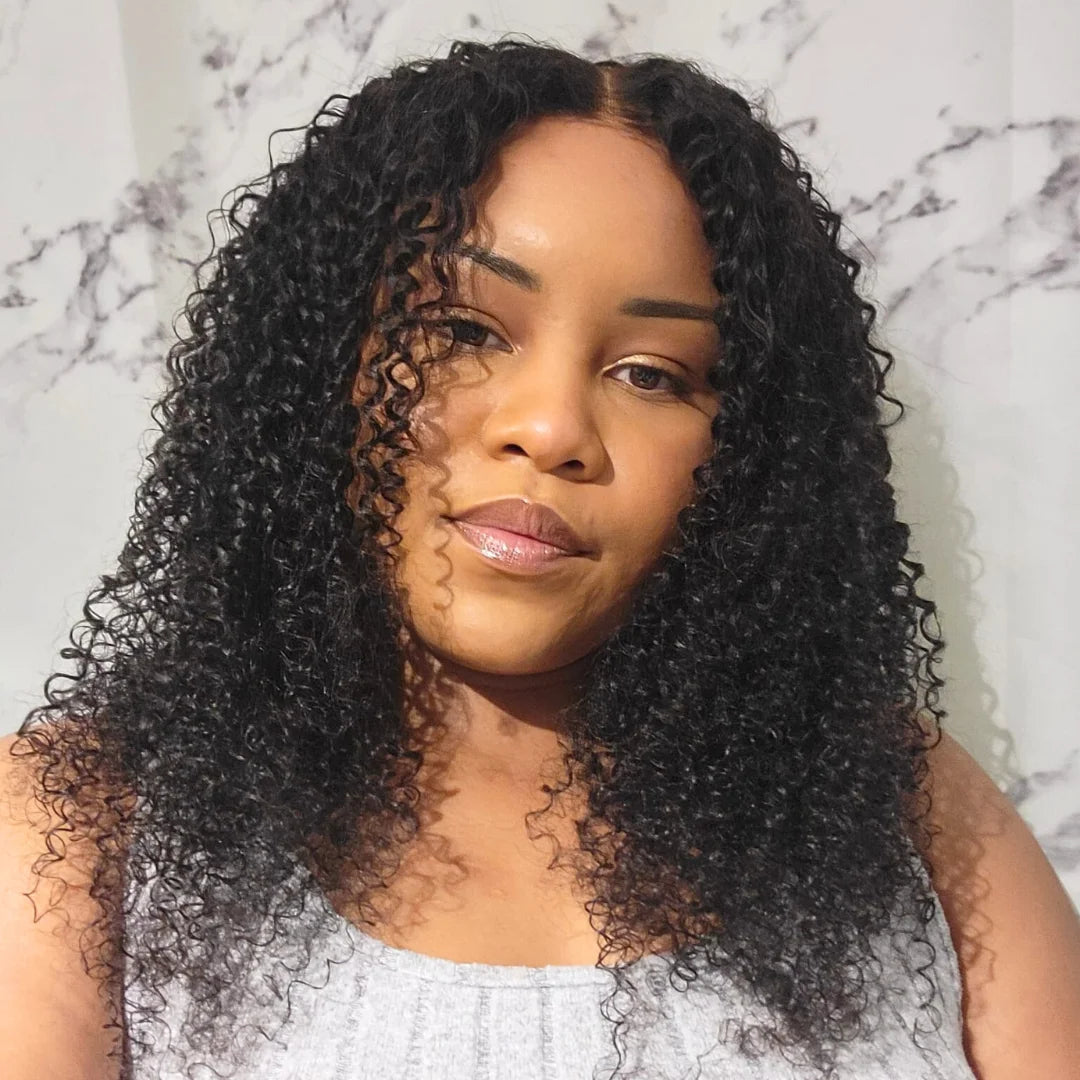 Perruque sans colle - Kinky Curly – Cheveux 100% Naturels